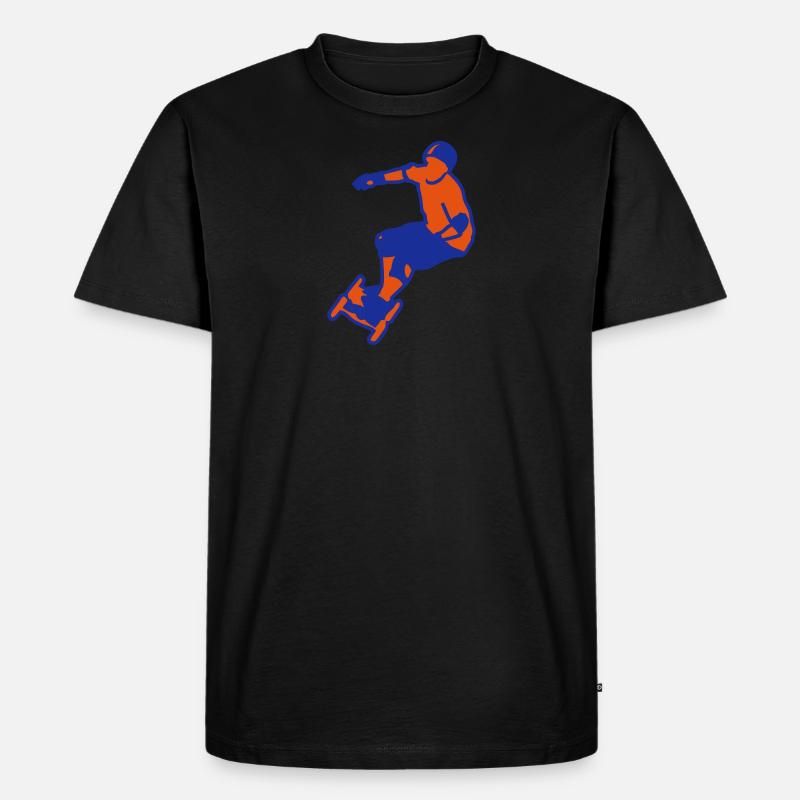 Schattenbild Mountainboard 2 - Männer Premium Bio T-Shirt - undefined