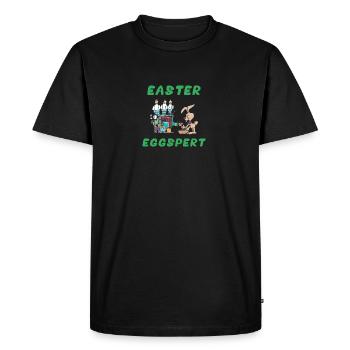 Eggspert Pâques - T-shirt Premium bio Homme - noir - Devant - Nico (187cm)