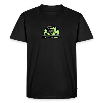 military helmet military helmet 2 - Men's Premium Organic T-Shirt - black - Front - Nico (187cm)