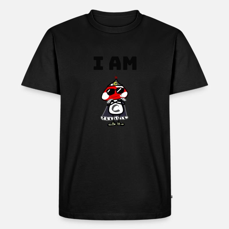 I am C! Der dritte Buchstabe! - Männer Premium Bio T-Shirt - Schwarz