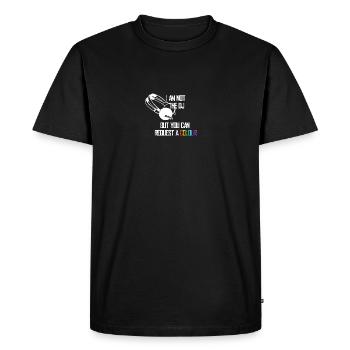 I_am_not_the_DJ_white - Men's Premium Organic T-Shirt - black - Front - Nico (187cm)
