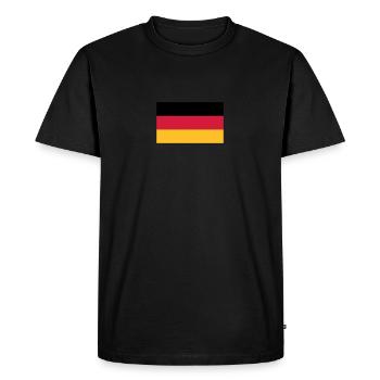 Germany flag - Men's Premium Organic T-Shirt - black - Front - Nico (187cm)