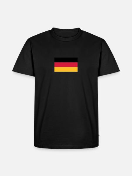 Germany flag - Men's Premium Organic T-Shirt - black