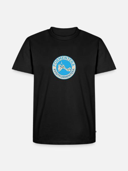Formentera island map design for island lovers - Men's Premium Organic T-Shirt - black