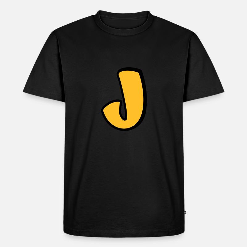 Alphabet J - Männer Premium Bio T-Shirt - undefined