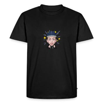 Littlevig : Ouais - T-shirt Premium bio Homme - noir - Devant - Nico (187cm)