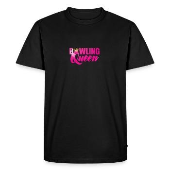 Bowling / Bowler: Bowling Reine - T-shirt Premium bio Homme - noir - Devant - Nico (187cm)