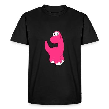 Dinosaur - Men's Premium Organic T-Shirt - black - Front - Nico (187cm)