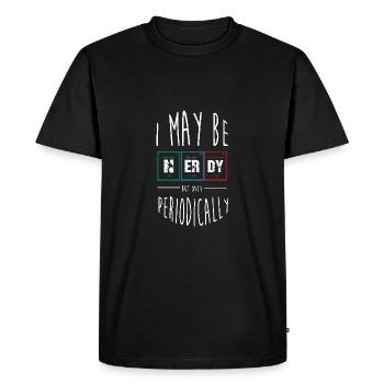 Tableau périodique - T-shirt Premium bio Homme - noir - Devant - Nico (187cm)