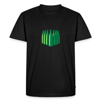 Beer Bowling - Men's Premium Organic T-Shirt - black - Front - Nico (187cm)