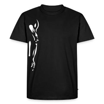 Horsehead Silhouette - T-shirt Premium bio Homme - noir - Devant - Nico (187cm)