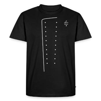 Le meilleur cuisinier - Tenue de cuisinier Toque - T-shirt Premium bio Homme - noir - Devant - Nico (187cm)