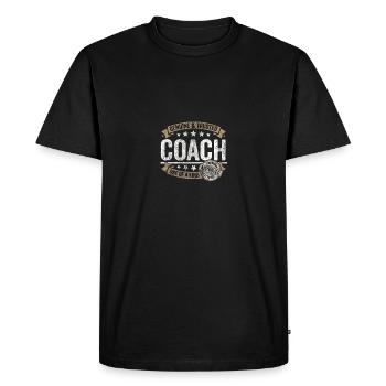 Coach Premium Quality Approuvé - T-shirt Premium bio Homme - noir - Devant - Nico (187cm)