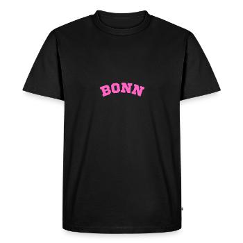 Bonn - T-shirt Premium bio Homme - noir - Devant - Nico (187cm)