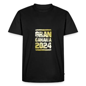 Gran Canaria 2024 Or - T-shirt Premium bio Homme - noir - Devant - Nico (187cm)