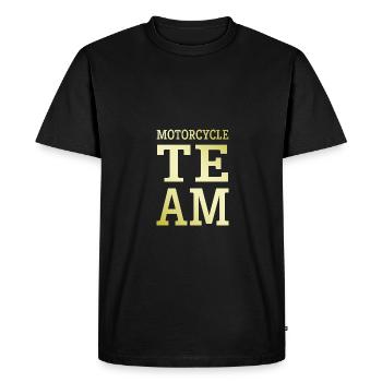 Équipe de motards - T-shirt Premium bio Homme - noir - Devant - Nico (187cm)