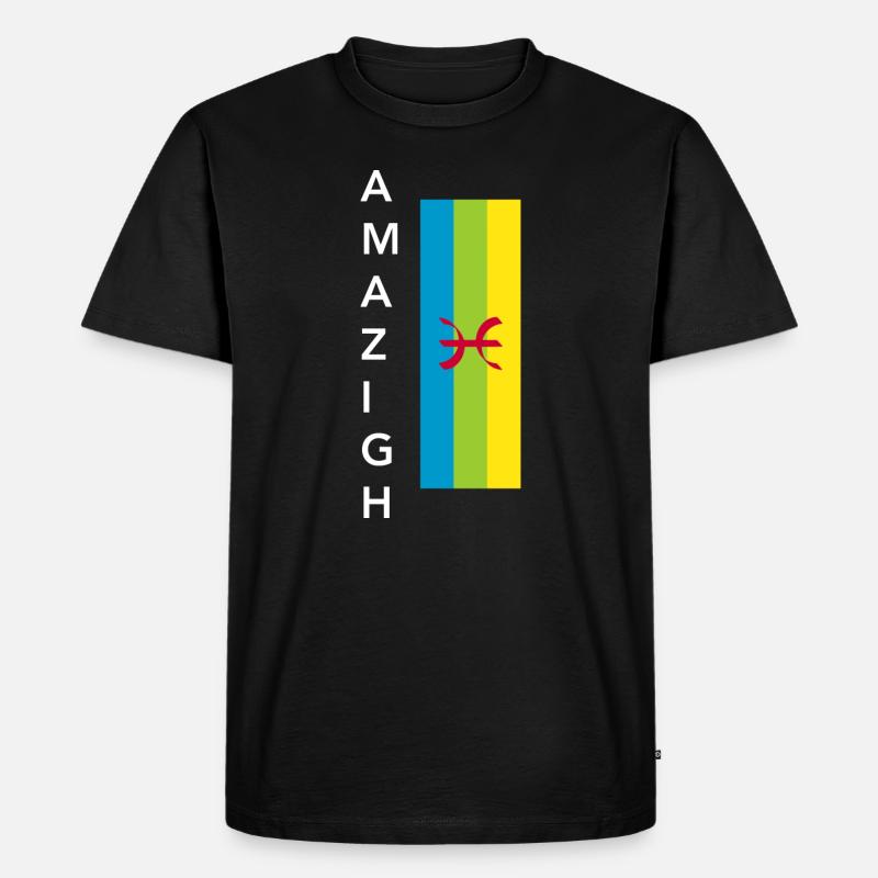 Amazigh - Männer Premium Bio T-Shirt - Schwarz