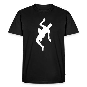 Blob d’eau - T-shirt Premium bio Homme - noir - Devant - Nico (187cm)
