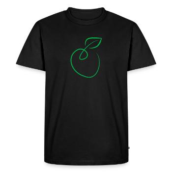 pomme - T-shirt Premium bio Homme - noir - Devant - Nico (187cm)