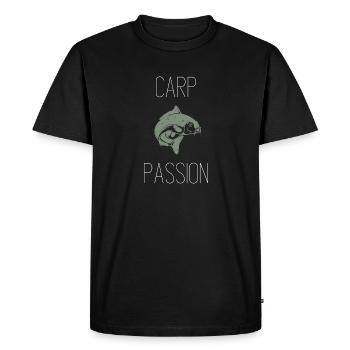 Karpfen Leidenschaft - Passion pour la carpe - T-shirt Premium bio Homme - noir - Devant - Nico (187cm)