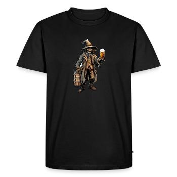 Scarecrow / Harvest Worker / Corn Field / Field - Men's Premium Organic T-Shirt - black - Front - Nico (187cm)
