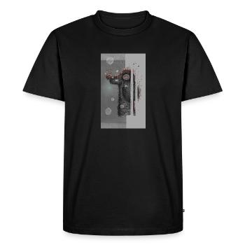 petit chien fou - T-shirt Premium bio Homme - noir - Devant - Nico (187cm)