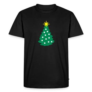 Arbre de Noël - T-shirt Premium bio Homme - noir - Devant - Nico (187cm)