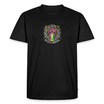 Fou Odin Viking licorne arc Death Metal - T-shirt Premium bio Homme - noir - Devant - Nico (187cm)