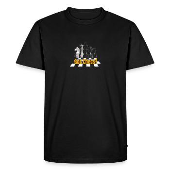 Échecs - Dames - Echecs obtenu? - T-shirt Premium bio Homme - noir - Devant - Nico (187cm)