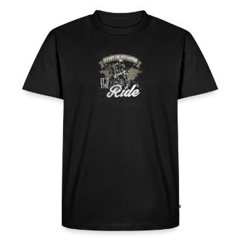 motard moto vélo motocyclistes de course à moteur - T-shirt Premium bio Homme - noir - Devant - Nico (187cm)