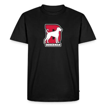 DOBERMAN Pinscher D - Men's Premium Organic T-Shirt - black - Front - Nico (187cm)