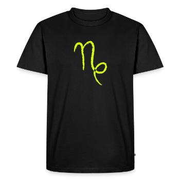 Capricorne du zodiaque - Capricorne - T-shirt Premium bio Homme - noir - Devant - Nico (187cm)