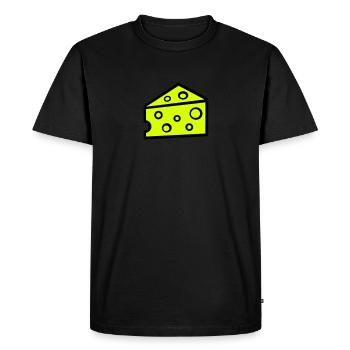 Fromage - T-shirt Premium bio Homme - noir - Devant - Nico (187cm)