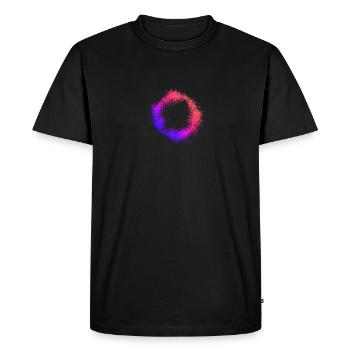 Colorful light wool - Men's Premium Organic T-Shirt - black - Front - Nico (187cm)
