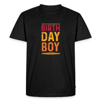 Anniversaire Garçon - T-shirt Premium bio Homme - noir - Devant - Nico (187cm)