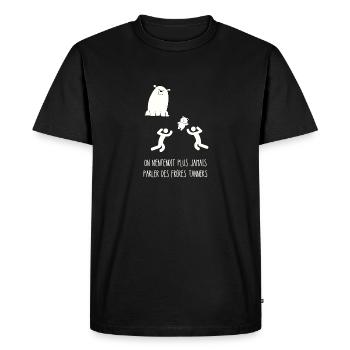 maman ours - T-shirt Premium bio Homme - noir - Devant - Nico (187cm)