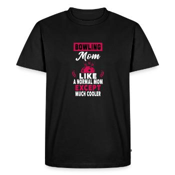 Bowling Mom Just Like A Normal Mom Except Mom - T-shirt Premium bio Homme - noir - Devant - Nico (187cm)