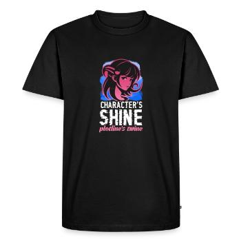 Ficelle de l’intrigue de Character ́s Shine - T-shirt Premium bio Homme - noir - Devant - Nico (187cm)