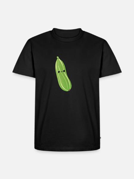 courgette - Men's Premium Organic T-Shirt - black