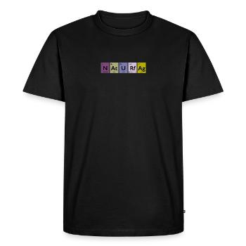 science - Men's Premium Organic T-Shirt - black - Front - Nico (187cm)