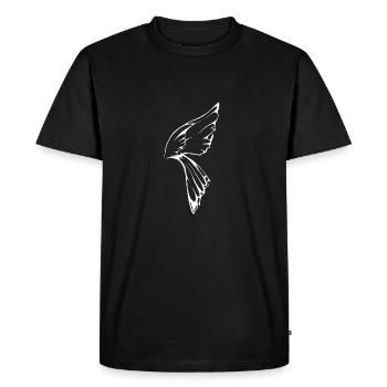Dragonfly Wing white - Men's Premium Organic T-Shirt - black - Front - Nico (187cm)