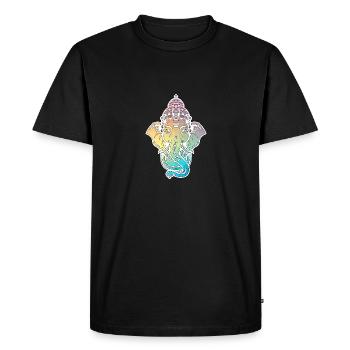 Ganesha - T-shirt Premium bio Homme - noir - Devant - Nico (187cm)