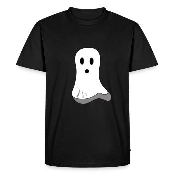 Ghost Halloween - Men's Premium Organic T-Shirt - black - Front - Nico (187cm)