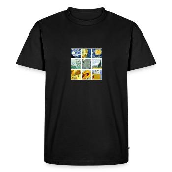 Van gogh tumblr - T-shirt Premium bio Homme - noir - Devant - Nico (187cm)