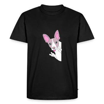 Rat Terrier - Men's Premium Organic T-Shirt - black - Front - Nico (187cm)