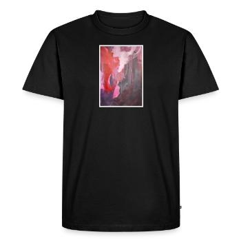 Gravure d'art originale "Phenix" - T-shirt Premium bio Homme - noir - Devant - Nico (187cm)