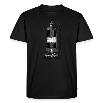 NORRSKÄR LIGHTHOUSE Marine textiles and gifts - Men's Premium Organic T-Shirt - black - Front - Nico (187cm)