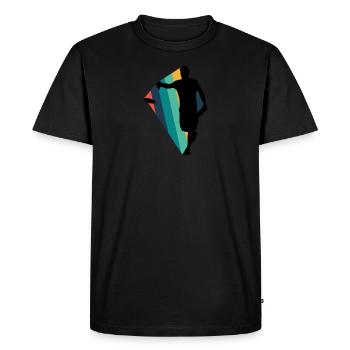 Frisbee Disc Golfer Disc Golf Disc - Men's Premium Organic T-Shirt - black - Front - Nico (187cm)