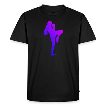 Thaiboxing Thaibox Muay Thai Thaiboxer Thaiboxen - Männer Premium Bio T-Shirt - Schwarz - Vorne - Nico (187cm)