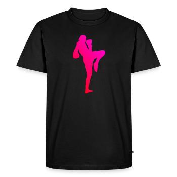Thai Boxing Women Thai Boxing Muay Thai Thai Boxing - Men's Premium Organic T-Shirt - black - Front - Nico (187cm)